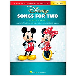 Hal Leonard Disney Songs for Two Violins - Easy Instrumental Duets Series Songbook