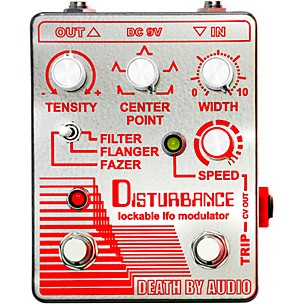 Death By Audio Disturbance Lockable LFO Modulator Filter, Flanger, Fazer Effects Pedal