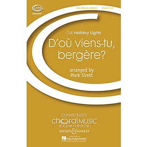 Boosey and Hawkes D'où Viens-tu, Bergère? (CME Holiday Lights) SSA arranged by Mark Sirett