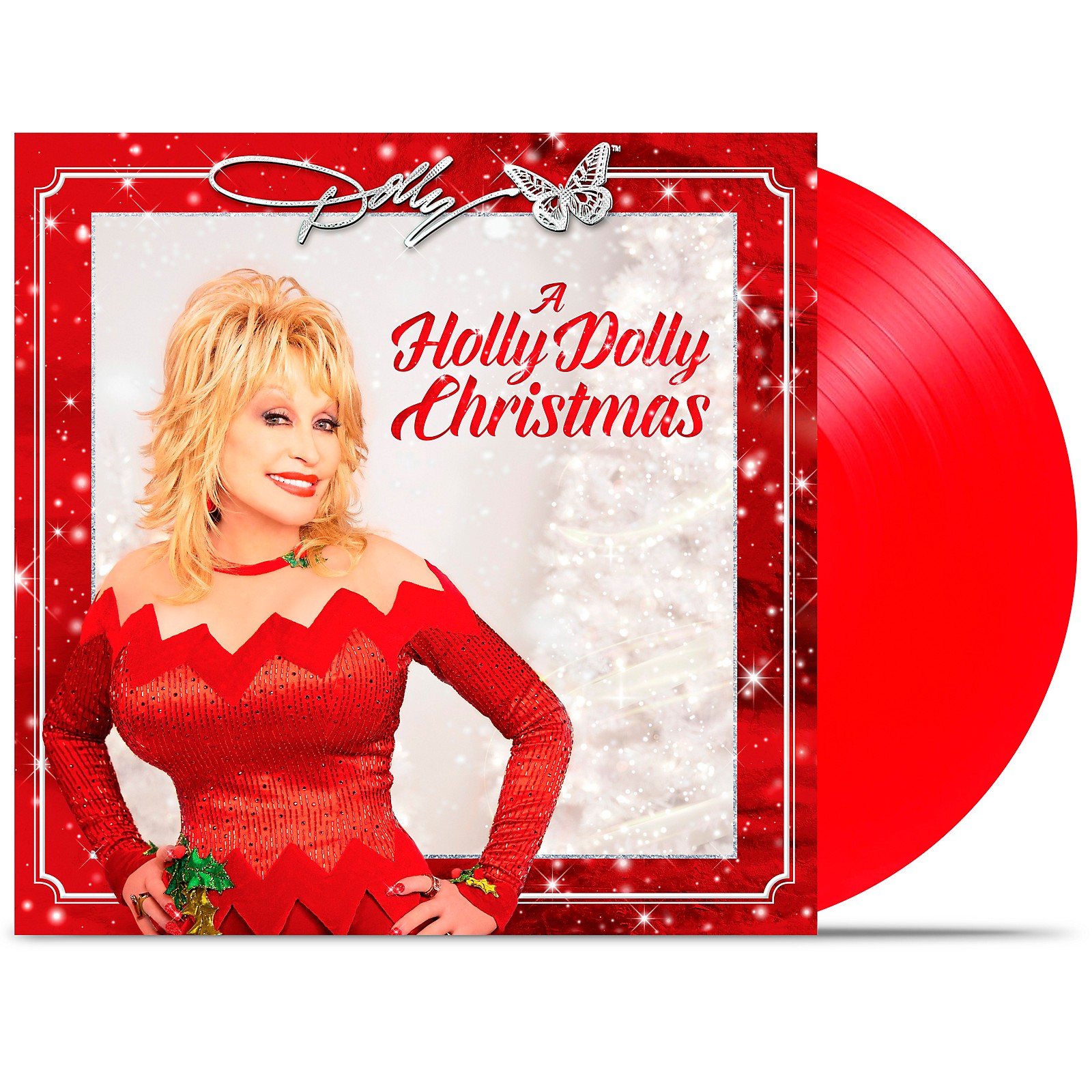 A Holly Dolly Christmas [Red Vinyl] (LP) - Dolly Parton