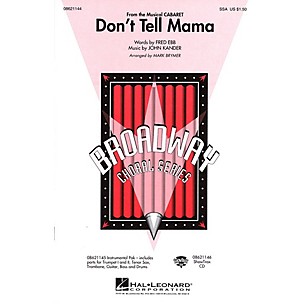 Hal Leonard Don't Tell Mama (from Cabaret) ShowTrax CD Arranged by Mark Brymer