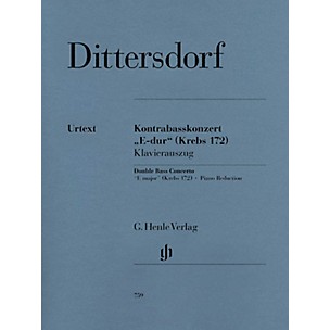 G. Henle Verlag Double Bass Concerto E Major Krebs 172 (Double Bass and Piano) Henle Music Folios Series Softcover