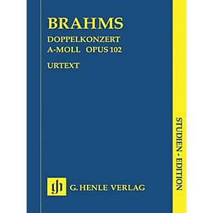 G. Henle Verlag Double Concerto A minor Op. 102 (Study Score) Henle Study Scores Series Softcover by Johannes Brahms