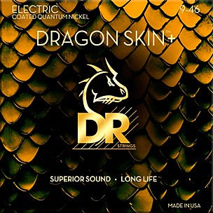 DR Strings Dragon Skin+ Coated Accurate Core Technology 6-String Nickel Electric Guitar Strings