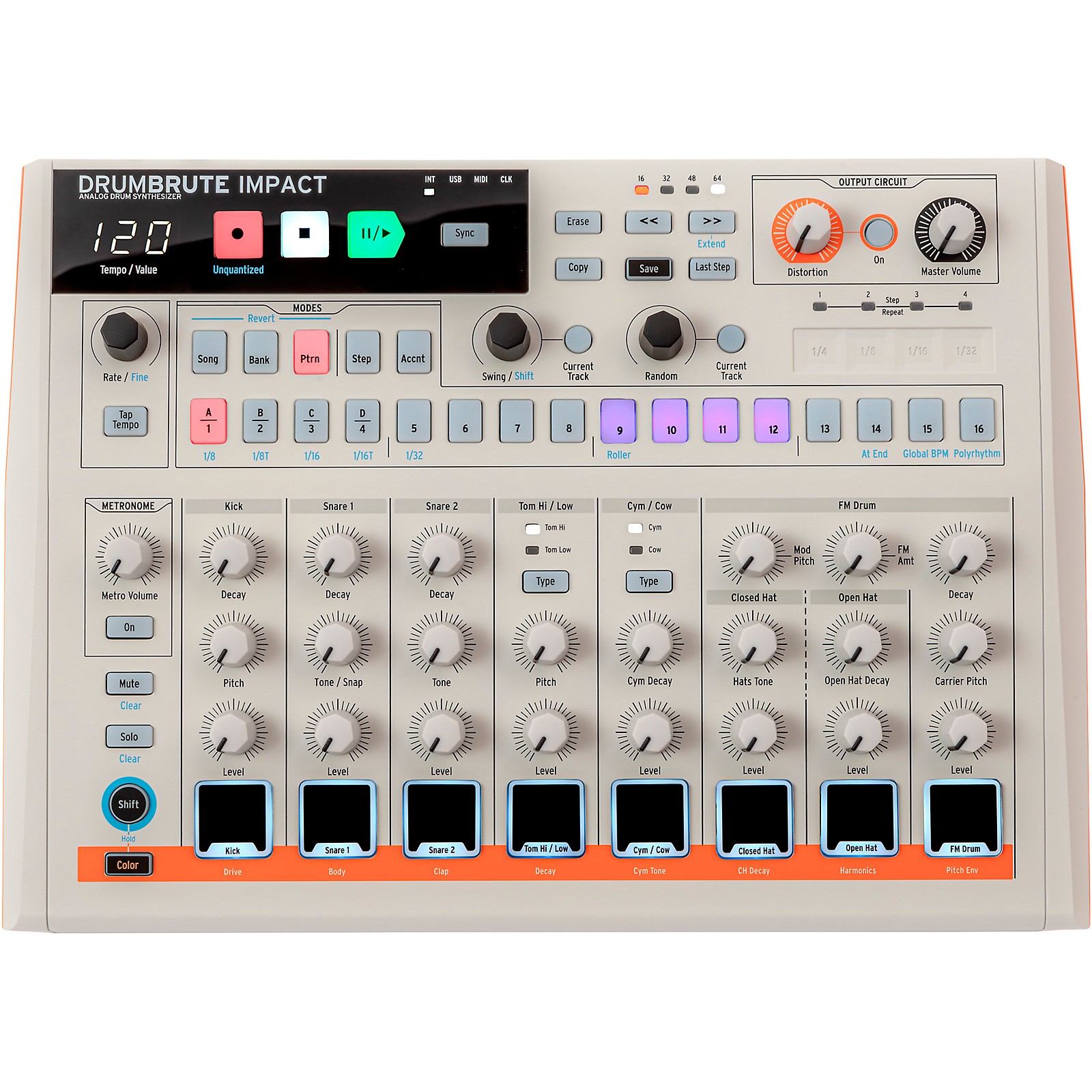 ARTURIA ドラムマシン DRUMBRUTE IMPACT 01768 Arturia DrumBrute Impact - Perfect Circuit