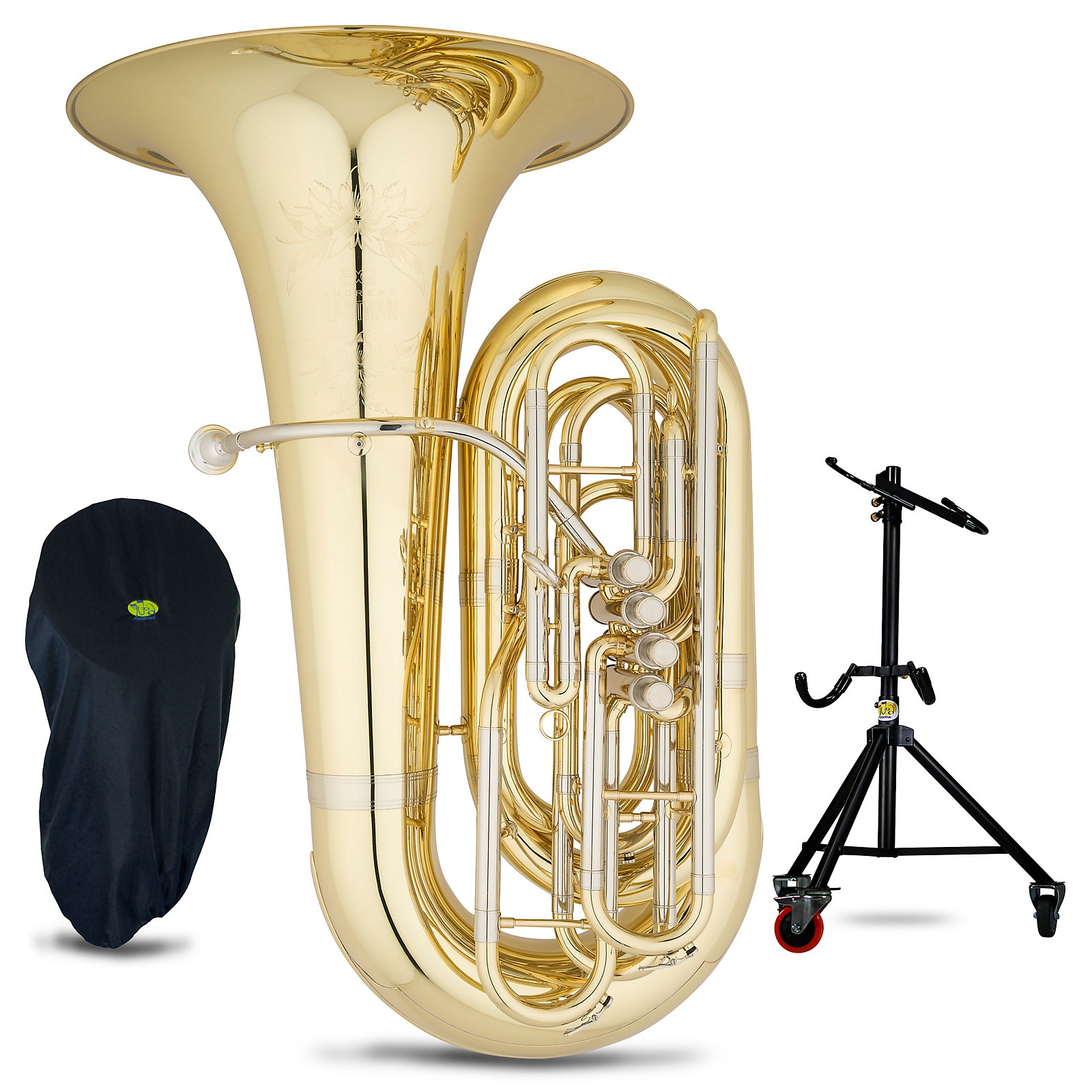 Eastman Eastman EBB534 Professional Series 4-Valve 4/4 BBb Tuba with Tuba  Essentials Stand Pack