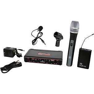 Galaxy Audio EDXR/HHBPV Dual-Channel Wireless Handheld and Lavalier System