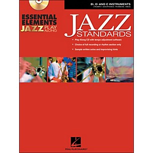 Hal Leonard EE Jazz Play Along: Jazz Standards B-Flat, E-Flat And C Instruments Book/CD-Rom