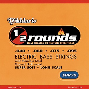 D'Addario EHR70 Half Round II Super Soft/Long Bass Strings