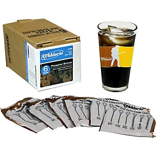 D'Addario EJ16 6-Pack With Pint Glass