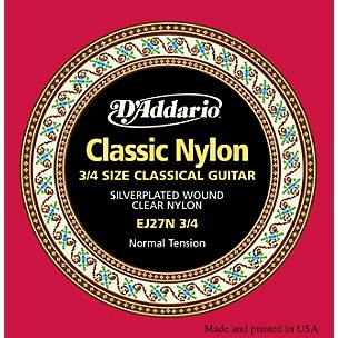 D'Addario EJ27 Nylon Classical Guitar Strings - 3/4 Size
