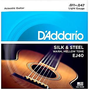 D'Addario EJ40 Silk and Steel Ball End Acoustic Folk Guitar Strings