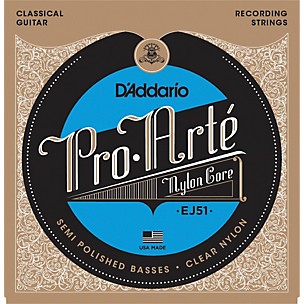 D'Addario EJ51 Pro-Arte Semi Polished Basses Hard Tension Classical Guitar Strings