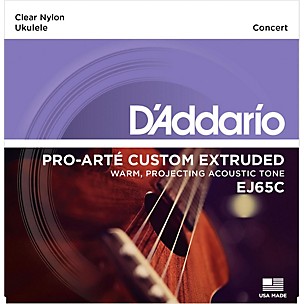 D'Addario EJ65C Pro-Arte Custom Extruded Concert Nylon Ukulele Strings