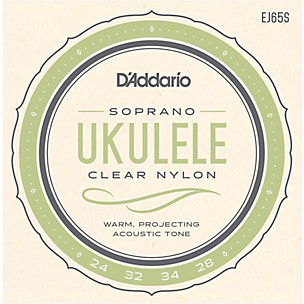 D'Addario EJ65S Pro-Arte Custom Extruded Soprano Nylon Ukulele Strings