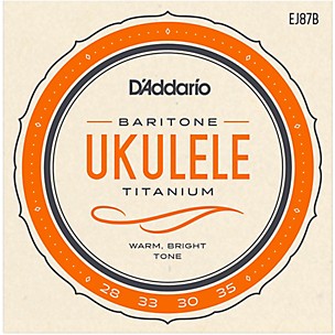 D'Addario EJ87B Titanium Baritone Ukulele Strings