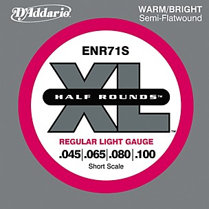 D'Addario ENR71S Half Rounds Light Bass Strings
