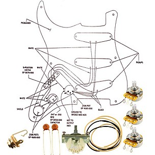 Allparts EP-4120-000 Wiring Kit for Strat