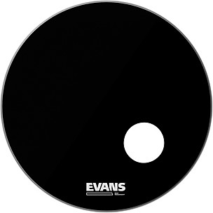 EVANS EQ3 Black Resonant Bass Drum Head