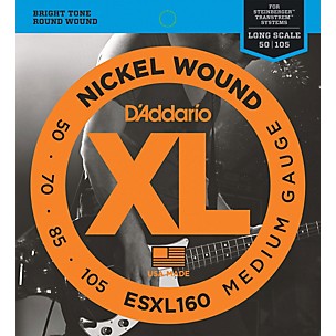 D'Addario ESXL160 Steinberger Double Ball Long Bass Guitar Strings