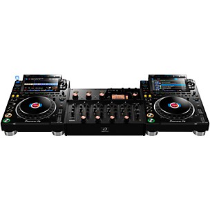 AlphaTheta EUPHONIA Professional 4-Channel Rotary Mixer with CDJ-3000 Professional DJ Media Player Pair