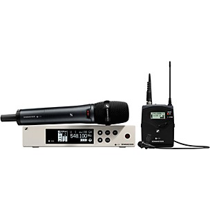 Sennheiser EW 100 G4-ME2/835-S Combo Wireless Handheld and Omnidirectional Lavalier Microphone System