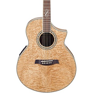 EW20ASE Exotic Wood Figured Ash Cutaway Acoustic-Electric Guitar