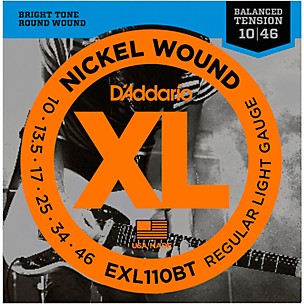 D'Addario EXL110BT Balanced Tension Lite Electric Guitar Strings Single-Pack