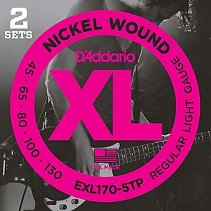 D'Addario EXL170-5TP 5-String Bass Guitar Strings 2 Sets