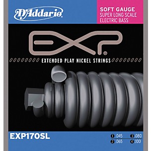 D'Addario EXP170SL Coated Soft Super Long Scale Bass Strings