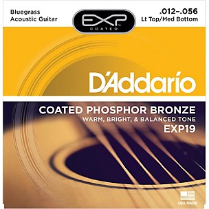 D'Addario EXP19 Coated Phosphor Bronze Bluegrass Acoustic Guitar Strings