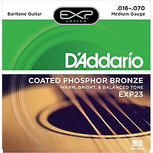 D'Addario EXP23 Coated Phosphor Bronze Baritone Acoustic Guitar Strings