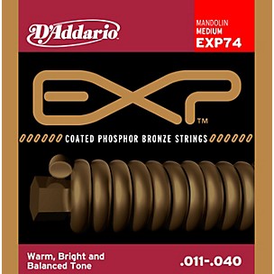 D'Addario EXP74 Coated Phosphor Bronze Medium Mandolin Strings