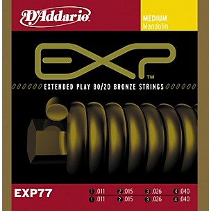 D'Addario EXP77 Coated Mandolin Strings Medium