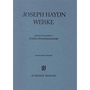 G. Henle Verlag Early String Quartets Henle Edition Series Hardcover