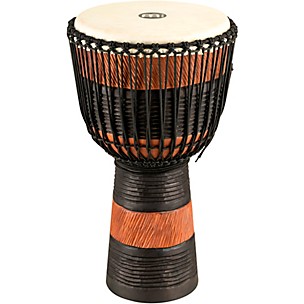 MEINL Earth Rhythm Series Original African-Style Rope-Tuned Wood Djembe with Bag