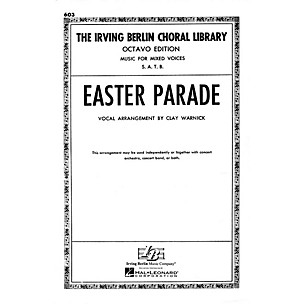 Hal Leonard Easter Parade SATB arranged by Clay Warnick
