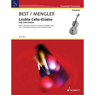 Schott Easy Cello Studies - Volume 1 (Elementary Techniques in First and Half Position) String Series Softcover