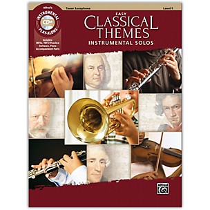 Alfred Easy Classical Themes Instrumental Solos Tenor Sax Book & CD Level 1