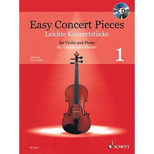 Schott Easy Concert Pieces for Violin and Piano - Volume 1 String Series Softcover with CD Composed by Various