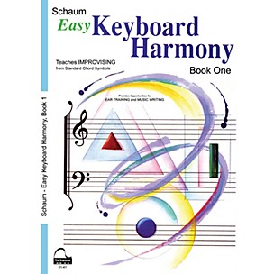 Schaum Easy Keyboard Harmony (Book 1 Upper Elem Level) Educational Piano Book by Wesley Schaum