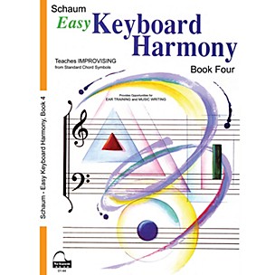 Schaum Easy Keyboard Harmony (Book 4 Inter Level) Educational Piano Book by Wesley Schaum