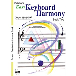 Schaum Easy Keyboard Harmony Educational Piano Book by Wesley Schaum (Level Early Inter)