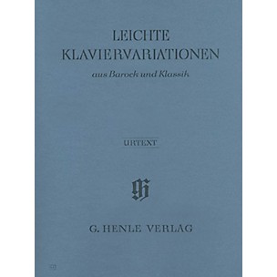 G. Henle Verlag Easy Piano Variations from the Baroque and Classical Periods Henle Music Folios Series Softcover