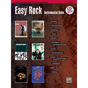 Alfred Easy Rock Instrumental Solos Level 1 for Strings Violin Book & CD