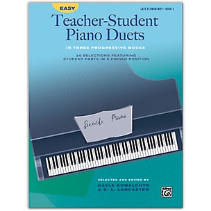 Alfred Easy Teacher-Student Piano Duets in Three Progressive Books, Book 3 Late Elementary