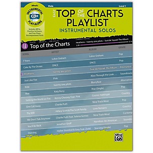 Alfred Easy Top of the Charts Playlist Instrumental Solos for Strings Viola Book & CD Level 1