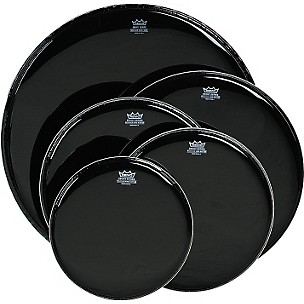 Remo Ebony Black Ambassador Resonant Bass Drumhead