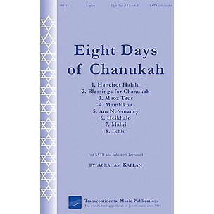 Transcontinental Music Eight Days of Chanukah SATB composed by Abraham Kaplan