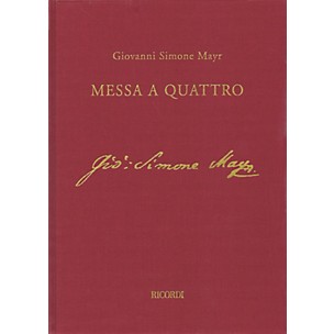 Ricordi Einsiedeln Mass in C min (Messa a Quattro) Full Sc with Critical Comm Hardcover by Mayr Edited by Jacob